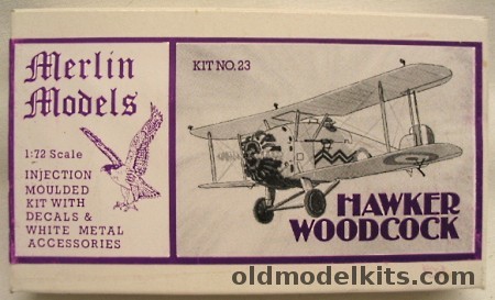 Merlin Models 1/72 Hawker Woodcock, 23 plastic model kit